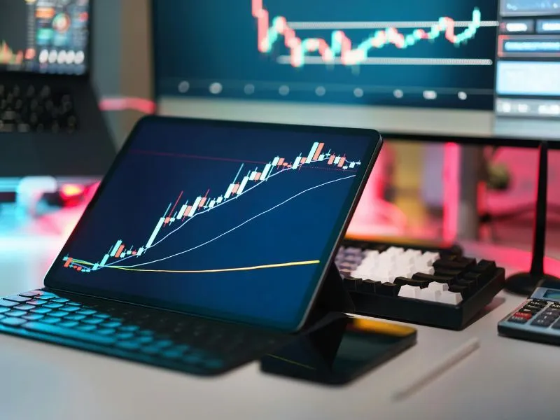 Financial technology environment representing financial services and fintech communications